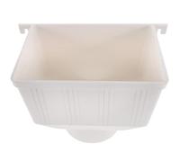 LABRIMP Adaptateur de Tuyau Gouttière Pvc en Plastique Blanc pour Système de Récupération des Eaux de Pluie, Filtre de Gouttière Protégeant la Structure Maison