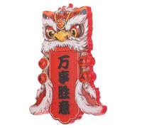 LABRIMP Aimant Décoratif pour Réfrigérateur Petit Lion 3D en Résine Douce Magnétique, Design Créatif Style Chinois Festif, Ne Raye Pas la Surface, pour Porte Métallique