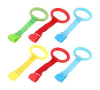 LABRIMP Anneaux de Traction pour Bébé 6pcs en Plastique pour Aide la Marche et Apprentissage Debout, pour Lit D'garçon et Filles et Aire de Jeux