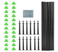 LABRIMP Arceaux de Tunnel de Plantation en Plastique Léger et Facile à Retirer pour Serrage, Support Stable pour Jardin et Protection Extérieure