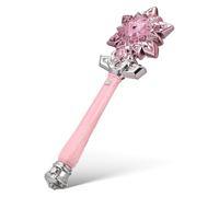 LABRIMP Baguette Lumineuse Princesse Rose avec Effet Brume et Sons pour Fête Garçon Fille Baguette Cadeau avec Boîte