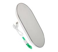 LABRIMP Balance de Voyage pour Poids Corporel Mini Pèse Personne Électronique Portable avec Capteurs Haute Précision Verre Affichage LED pour Suivi Santé Déplacement