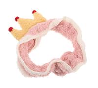 LABRIMP Bandeau Large en Polaire Corail Rose pour Femmes, Bandeau Mignon et Confortable pour Se Laver le Visage à Domicile, Maintien des Cheveux