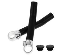 LABRIMP Barres de Maintien Universelles en Aluminium Noir Facile à Installer Design Ergonomique Bouchons pour Guidon de Vélo Accessoire pour Cyclisme VTT