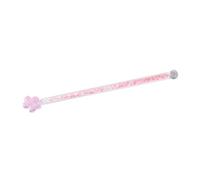 LABRIMP Bâtonnets Mélangeurs en Verre Rose Maison Cristallisation et Rupture des Émulsions, Forme Ronde et Bâtonnet Élégant pour Cocktails Réutilisable