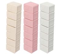 LABRIMP Boîte à Pilules Portable 3 Pièces en Plastique Blanc 7 Compartiments Hebdomadaires en Rangée Unique pour Voyage et Rangement de Remède