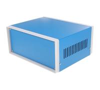 LABRIMP Boîte de Projet Électronique en Métal Bleu Structure Raisonnable et Serrage par Vis, pour Petits Terminaux et Équipements Aéroports ou Stations de Métro