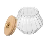 LABRIMP Boîte de Rangement pour Poudre à Lessive avec Couvercle Étanche Petit Récipient Verre et Compact et Portable pour Organisation Maison et Voyage