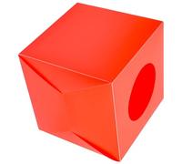 LABRIMP Boite et Dons Tirage Sort Rouge en Plastique Ouverture Ronde, Multifonctionnelle pour Collecte Billets et Fêtes Votes Lors D'événements