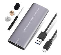 LABRIMP Boîtier Ssd Externe M2 Compatible Nvme Léger Et Compact, Compatible Pc Portable Et TV Smart, Alliage D’Aluminium, Transfert Rapide USB 3.1 Type-c, Disque Dur Portable Haute Vitesse