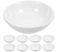 LABRIMP Bols à sauce soja en céramique blanche 7 cm, lot de 12, service apéritif et vaisselle maison pour condiments