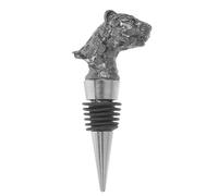 LABRIMP Bouchon de Bouteille de Vin en Métal Tête de Léopard Noir Petit Bouchon Décoratif Étanche Fermeture Hermétique pour Bouteilles de Vin Bière et Spiritueux Accessoire Portable