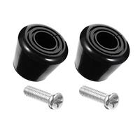 LABRIMP Bouchons Anti-Blocage pour Patins à roulettes Noirs en PU Hauteur Réglable et Robustes, Accessoires Indispensables pour Patins à roulettes en Extérieur