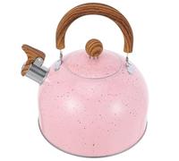 LABRIMP Bouilloire Siffante Acier Inoxydable Design Ergonomique Rose pour Cuisinière à Gaz et Induction Compatible avec Tous Types de Plaques de Sifflement Lors de Ébullition