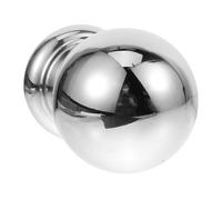 LABRIMP Boule Creuse en Acier Inoxydable Argenté pour Rampe D'escalier Intérieure, Embout Sphérique Décoratif et Haute Dureté, Style Moderne pour Main Courante