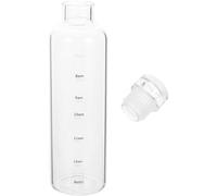 LABRIMP Bouteille d'eau Portable et Pratique 500ml en Plastique Transparente avec Échelle de pour Randonnées et Cours de Yoga