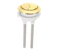 LABRIMP Bouton Poussoir de Remplacement pour Réservoir de Toilette Double Commande Design Rond Durable Compatible avec Toilettes Standard Facile à Utiliser Couleur