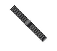 LABRIMP Bracelet De Montre Métal Noir Avec Trois Perles Pour Montre Connectée Remplacement Facile