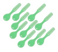 LABRIMP Brosse à dents de prison à poils moyens 10 pièces Manche souple Grande tête pour nettoyage dentaire en milieu carcéral