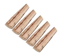 LABRIMP Bûches Décoratives Minimalistes Modernes Lot de 5 en Bois Naturel Résistantes aux Intempéries pour Fêtes de pour Foyers et Patios
