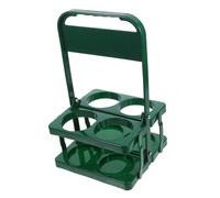 LABRIMP Cabas Porte-gobelet Portable Bouteille Pliant Corbeille Pliable Panier De Rangement pour Bouteilles Vides Casier à Bouteilles Étagère Seau PP Vert