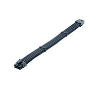 LABRIMP Câble Extension ATX Nylon Tressé avec Manchons Noirs pour Gestion de Câbles pour Ordinateur et Carte