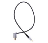 LABRIMP Câble Vidéo Mâle à Mâle Coudé Alliage Aluminium PVC Cuivre Étamé pour Moniteur Tv Projecteur Accessoires Ordinateur