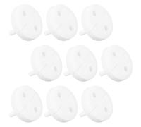 LABRIMP Cache-prises enfant 10pcs plastique blanc universel pour prises françaises destiné aux écoles maternelles et domiciles