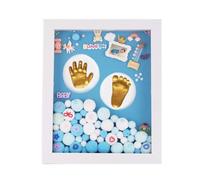 LABRIMP Cadre Photo Bébé Kit Naissance 1 Set Empreinte de Main et Pied en Acrylique Naissance Personnalisé pour Décoration Murale ou Cadre Pied