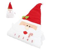 LABRIMP Calendrier de Feutre à Suspendre avec Poches Thème Père Noël Décoration Murale de Noël pour Garçon Fille Compte à Rebours Festif