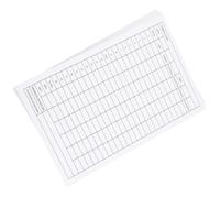 LABRIMP Cartes de Score Golf Double Face Pliable Lot de 20 en Papier Couché Blanc Accessoire D'examen Sportif pour Suivi Précis du Jeu Compétition