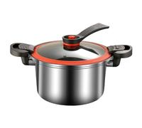 LABRIMP Casserole à Soupe Acier Inoxydable Cuiseur Sous Pression Antiadhésif Compatible Induction et Gaz Design Ergonomique avec Poignées Doubles pour Ragoûts et Maison