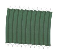 LABRIMP Ceinture Anti-affaissement pour Chaise, 10pcs, Sangles de Protection de siège pour Fauteuil inclinable Pliant, Nylon et métal, 43 cm x 5 cm, pour terrasse et Camping, Vert