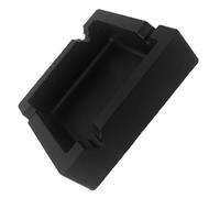 LABRIMP Cendrier Carré en Silicone Noir, Résistant la Chaleur, Anti-dérapant, pour Garder Propre et Organisé, pour Usage Intérieur et Extérieur