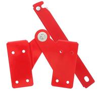 LABRIMP Charnière Échelle Grenier Aluminium Renforcée avec Grand Joint Rouge Accessoires Escabeau Légers Kit avec Vis et Tige pour Installation Facile