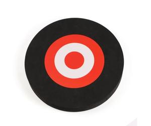 LABRIMP Cible de Tir à l'arc Eva 25cm Noire pour Jeu Extérieur | Absorption, Reprend Sa Forme, Format Compact, Amorti, pour Entraînement en Plein Air et Loisirs