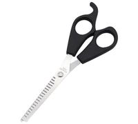 LABRIMP Ciseaux de Coiffure Professionnels Poignée Confortable en Acier Inoxydable pour Couper Couches et Désépaissir Cheveux Noirs, Outil de Coiffure