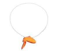 LABRIMP Collier Pendentif Simulation Poulet Frit Chaîne Ornement Alimentaire Décoration Frite Modèle Accessoires Vestimentaires Hip Hop Chaîne Suspendue Alimentaire