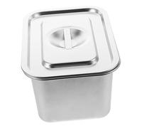 LABRIMP Composteur La Cuisine en Acier Inoxydable 32x22 Cm avec Couvercle Hermétique, Petit Bac à Déchets Alimentaires pour Plan De Travail, Poubelle Compost Intérieure Compacte Et Facile à Nettoyer