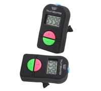 LABRIMP Compteur Électronique Numérique à Quatre Chiffres avec Affichage LED, Facile à Utiliser et Installer, Pack de 2 Pièces Noir, pour Usage Professionnel et Éducatif