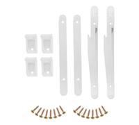 LABRIMP Connecteur de Rail en Plastique Blanc Set de Sets Lot de 2 avec Vis Installation Facile et Ajustement Sécurisé pour Barrière de Lit Bébé pour de Meubles et Armoires