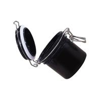 LABRIMP Conteneur de Colle pour Faux Cils Charbon Actif Noir, Grosse Capacité, Fibre Résistante, Hermétique pour Éviter Poussière et Odeurs, pour Extensions de Cils