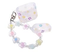 LABRIMP Coque de Protection pour Écouteurs sans Fil avec Bracelet Étui Antichoc à Motif Fleurs pour Organisateur et Adorable