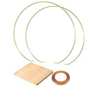 LABRIMP Couronne en Métal Doré 20 Cm pour Décoration de Table Mariage DIY, Anneau Floral Robuste pour Centre de Table, Fournitures de Bricolage et Artisanat pour Événements Festifs