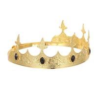 LABRIMP Couronne Médiévale Ajustable pour Homme Accessoire Roi pour Costume Viking Serre-tête Prince pour Fête Cosplay Chevalier Anniversaire et Noël