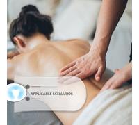 LABRIMP Coussin de Massage en Silicone Bleu U Oreiller Spa Face Table Appui-Tête Ergonomique pour Visage et Nuque Coussin Relaxation Portable pour Salon de Beauté Voyage et Maison