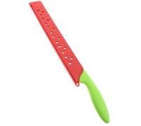 LABRIMP Couteau à Fruits Dentelé en Acier Inoxydable, Lame Tranchante pour Couper Pastèque, Outil Cuisine Multifonction pour Pâtisserie, Manche Antidérapant Vert Clair, 1 Pièce, Ustensile