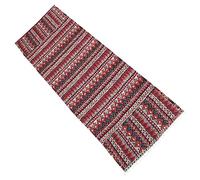 LABRIMP Couvercle De Sèche-linge Pour Lave-linge Et Sèche-linge Coussin Supérieur À Motif Triangulaire Rouge 55 X 130 Cm Housse De Congélateur Décorative En Coton Et Lin