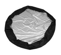 LABRIMP Couvercle Gonflable Spa Rond en Tissu Oxford Noir, Imperméable et Pliable, pour Spa Extérieur et Protection Solide la Pluie