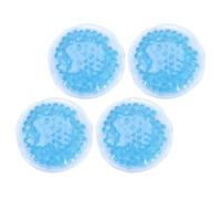 LABRIMP de Gel Chaud Froid Rondes pour Thérapie Mammaire Lot de 4 8 Cm en Pvc Réutilisables Couleur Bleue Récupération et Physiothérapie à Domicile
